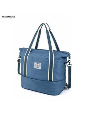 Waterproof Travel Duffel Bag Expandable Weekender Gym Luggage